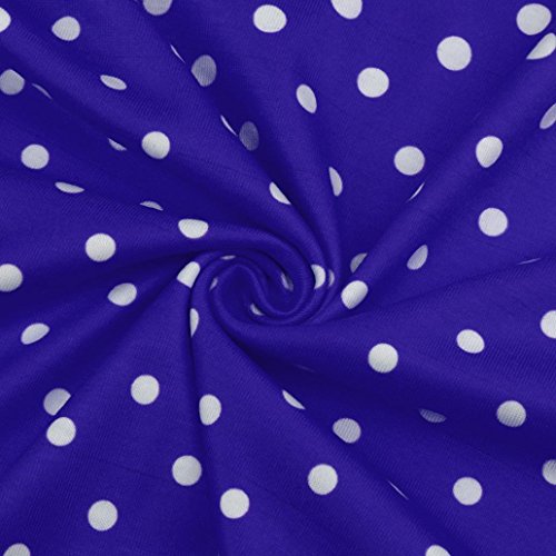 Yvelands Moda Femenina Elegante Hermoso O-Cuello de Tres Cuartos Manga Lunares gradiente de impresión Tops Camiseta Blusa Fiesta de la Boda, Liquidación Barato! (Púrpura, L)