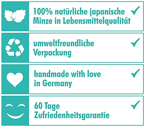 ZUGSPITZE 30 Tarjetas de Aroma Mentolado para Cigarrillos o Tabaco - Mentolado Hecho de Menta Japonesa 100% Natural