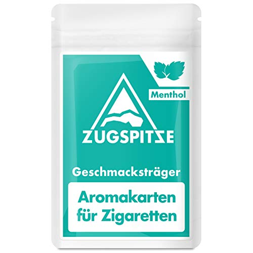 ZUGSPITZE 5 Tarjetas de Aroma Mentolado para Cigarrillos o Tabaco - Mentolado Hecho de Menta Japonesa 100% Natural