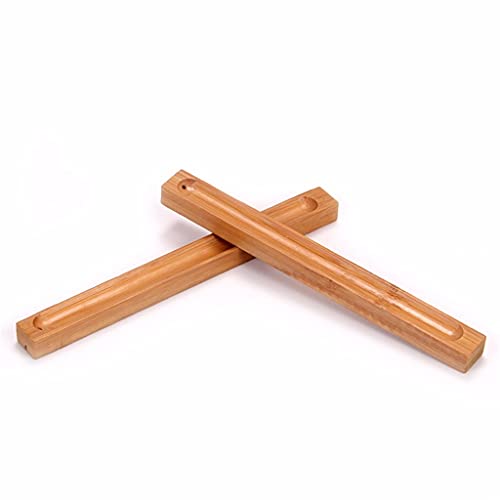 ZYING Incensario Incienso Quemador Madera Hecha a Mano palitos Santal Santal Natural bambú Olor al Remover (Color : A, Size : 21cm)