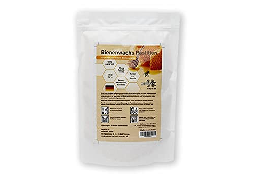 1 kg = 1000 g 100% cera de abejas pura | Cera perfecta para cosméticos y fabricación de velas | 100% natural | marca alemana MolinoRC®