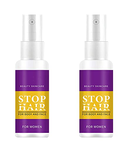 2 Pcs Aerosol para DepilacióN, Inhibidor del Cabello, Ingrediente Suave, Inhibidor del Crecimiento del Cabello, No Irritante, para Rostro, Brazo, Axila, Pierna, 50 Ml (For Women)