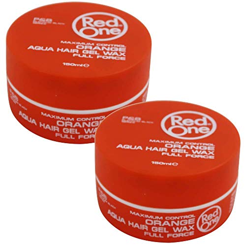 2 x Red One Orange Aqua Gel Cera para el cabello 150 ml