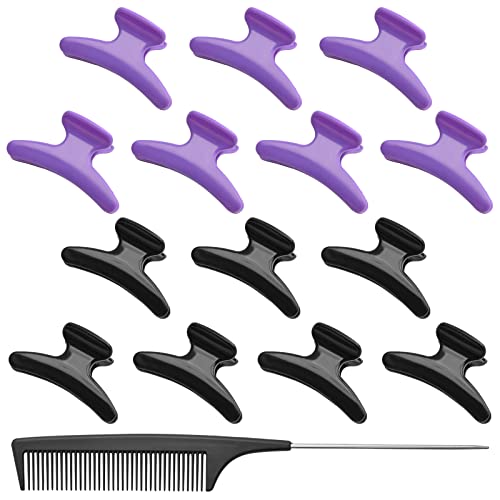 25 piezas de pinzas para el cabello antideslizantes de mariposa, estilo elegante y sección de peluquería de cocodrilo, pinzas para el cabello con garra para mujeres, herramienta de peluquería