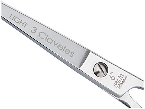 3 Claveles - Tijera de peluquería corte St Light 6"