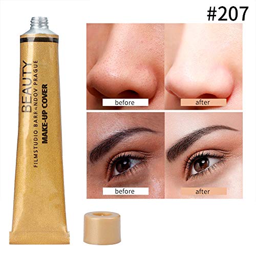 3 colores DNM 1.2 oz, corrector para el acné, crema base corrector de círculo oscuro base(# 207)
