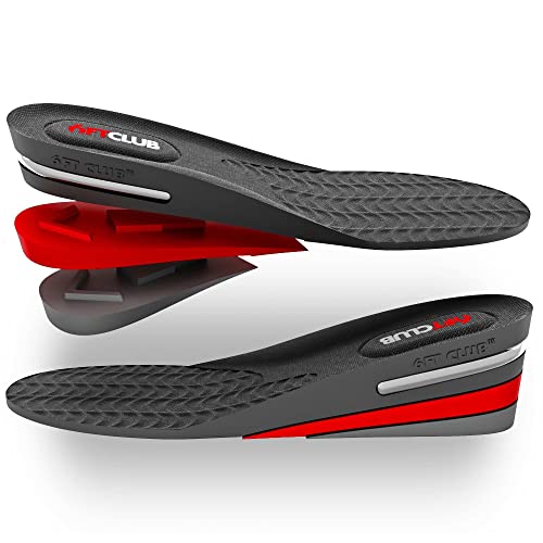 6ft Club Original Calzado discreto Plantillas de Elevación Plantillas Aumento De Altura 3 Capas Elevadores Zapatos Inserciones De Talón 6 cm Más Alto Para Hombres y Mujeres (EU 40-45)
