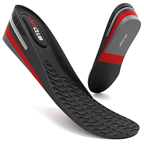 6ft Club Original Calzado discreto Plantillas de Elevación Plantillas Aumento De Altura 3 Capas Elevadores Zapatos Inserciones De Talón 6 cm Más Alto Para Hombres y Mujeres (EU 40-45)