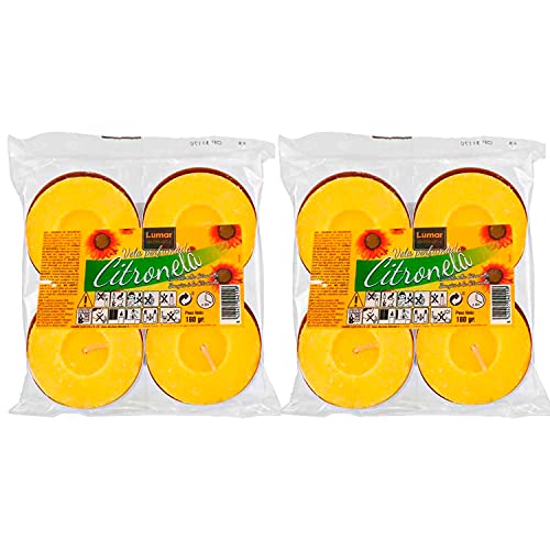 8 Velas de Citronela Antimosquitos Grandes XXL Para Exterior e Interior, Candelitas Citronella Perfectas Para Jardín, Velas XXL Antimosquitos Perfumadas de Citronela