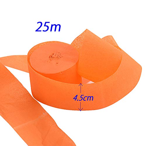 9 Rollos Papel Crepé Cintas Papel Pinocho 25m x 4,5cm 9 Colores para Flores Manualidades Adornos Decoración Boda Fiesta Infantil Cumpleaños