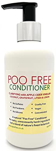 99% Natural ACONDICIONADOR CLARIFICANTE - VINAGRE DE SIDRA DE MANZANA, COCO, POMELO, LITSEA Y LIMÓN - 250 ml de POO FREE. Sin Sulfatos, Sin Parabenos. Concentrado. pH 5.5 para Pieles Sensibles.