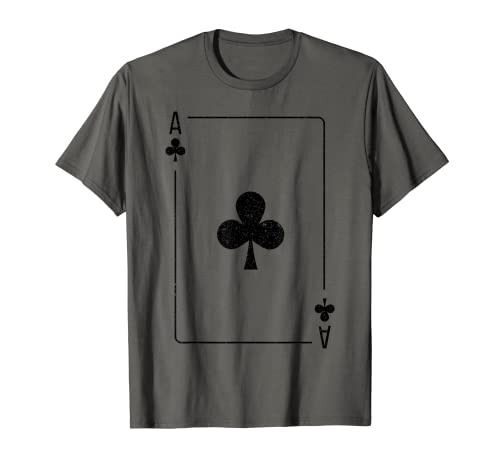 Ace Of Clubs Naipes Disfraz De Halloween Camiseta