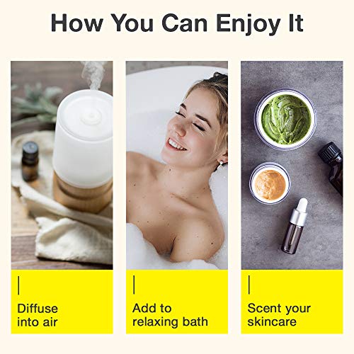 Aceite Esencial de Limon Aceite de Limon - Aceite Esencial Limón Puro para Piel Grasa y Relajación - Aceite Esencial Limon para Limpieza - 100 Natural Aceites Esenciales para Difusor Aromaterapia-10ml