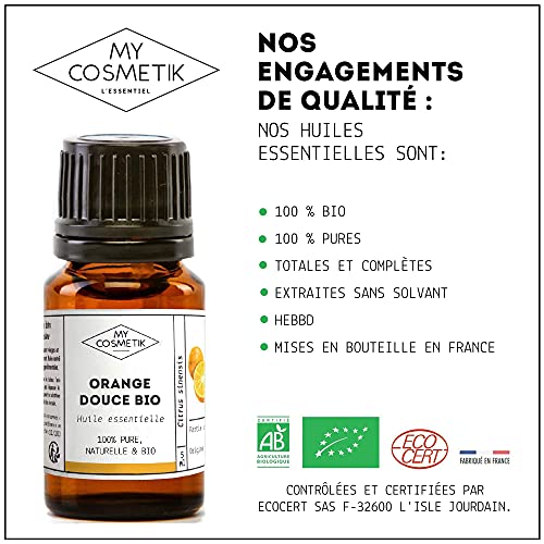 Aceite esencial de Naranja Dulce orgánico - MY COSMETIK - 10 ml