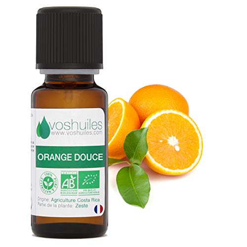 Aceite esencial orgánico de naranja dulce.
