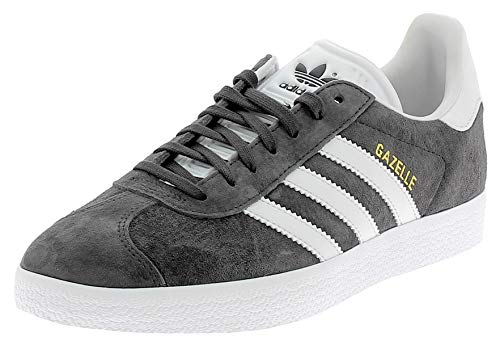 adidas Gazelle, Zapatillas de Deporte Unisex Adulto, Gris (DGH Solid Grey/White/Gold Metallic), 42 EU