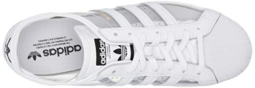 adidas Originals Adidas Superstar Af5666, Zapatillas Deportivas para Hombre, Cloud Blanco Plata Metalizada Corazón Azul, 41 1/3 EU, Negro (Couleur de Livraison Noir et Blanc), 40 EU