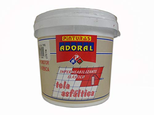 ADORAL - Pintura Tela Asfáltica Impermeabilizante - Transitable - Terrazas y Fachadas 3,5 l. TRANSPARENTE