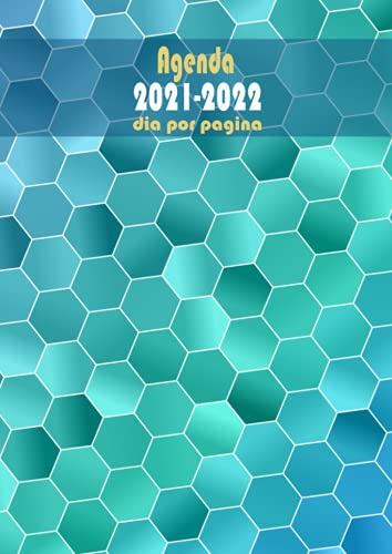 Agenda 2021-2022 dia por pagina: A4 Grande Calendario anual 2021 2022 1 día por 1 página (azul) español 365 dias| 12 meses diaria Planificador