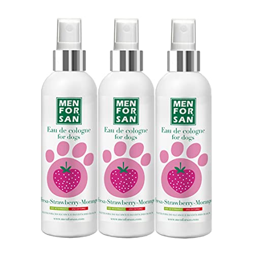 Agua de Colonia para perros fresa 125ml | Pack de 3 unidades