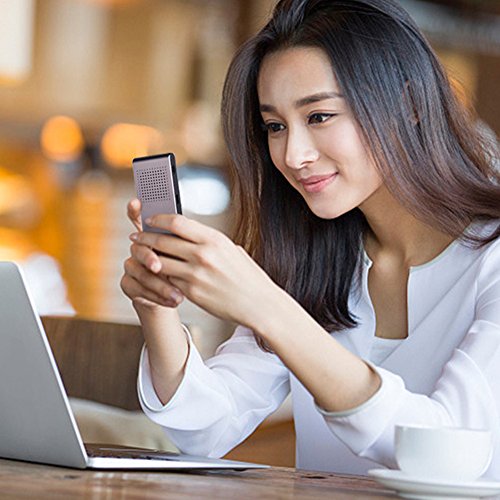 ALEOHALTER Dispositivo de traducción de Idiomas Más de 30 Idiomas Traductor Inteligente y preciso Traductor de Voz bidireccional instantáneo y portátil