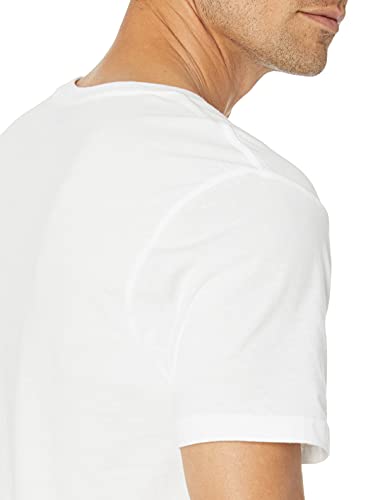 Amazon Essentials 6-Pack Crewneck Undershirts camisa, Blanco (White), Small