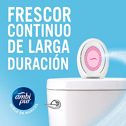 Ambipur Ambientador Casa para Baño (8 x 45 días), Elimina y Previene los Malos Olores, Fragancia Flores Elegantes, Mega Pack
