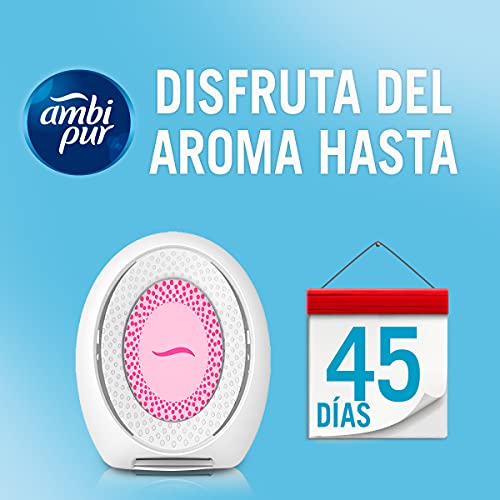 Ambipur Ambientador Casa para Baño (8 x 45 días), Elimina y Previene los Malos Olores, Fragancia Flores Elegantes, Mega Pack
