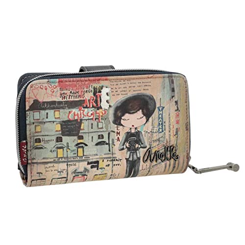 Anekke | Billetero monedero modelo City Art | Cartera monedero para mujer | Accesorios y Complementos Mujer