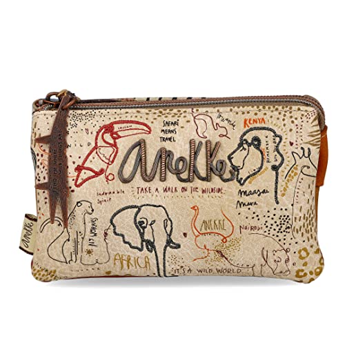ANEKKE | Monedero Triple Safari Fusion | Moderno, Casual y a la Moda | para Mujeres | Ideal para el Día a Día u Ocasiones Especiales