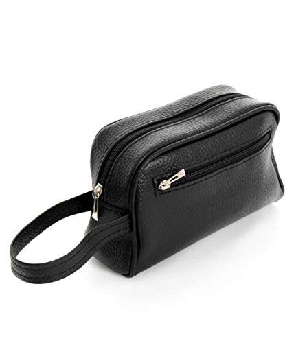 Antony Morale Neceser de muñeca Neceser de viaje Cosméticos Bolso para accesorios hombre mujer Negro Negro