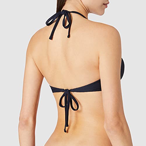 Armani Exchange BLU Navy Halter Top Disfraces de tamaño Adulto, L para Mujer
