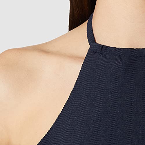 Armani Exchange BLU Navy Halter Top Disfraces de tamaño Adulto, L para Mujer