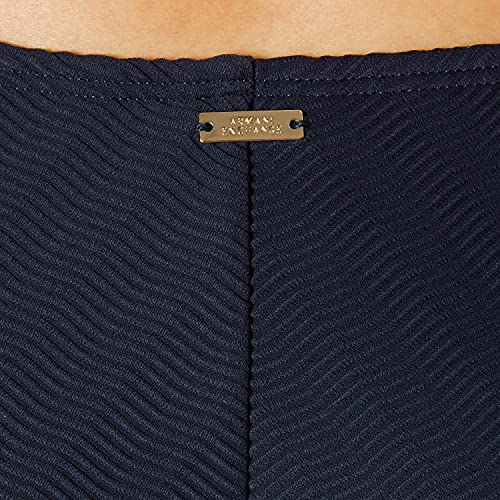 Armani Exchange BLU Navy High Waist Brazilian Disfraces de tamaño Adulto, XS para Mujer