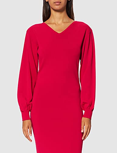Armani Exchange Long puff sleeve Casual Night Out Dress, Record, Medium