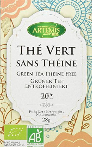 ArtemísBio Té Verde Descafeinado - 20 Infusiones