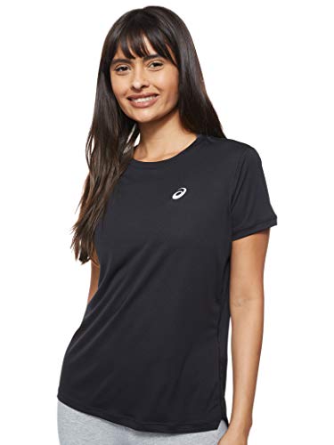 ASICS Silver SS Top Camiseta, Mujer, Performance Black, S