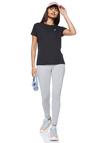 ASICS Silver SS Top Camiseta, Mujer, Performance Black, S