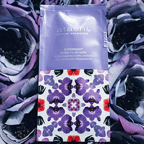 atashi Supernight Dermo Filler Mask Monodosis, Mascarilla Regeneradora Nocturno Antiedad - 8ml