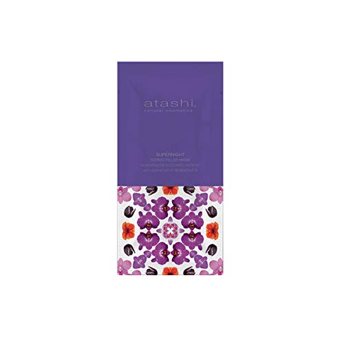 atashi Supernight Dermo Filler Mask Monodosis, Mascarilla Regeneradora Nocturno Antiedad - 8ml