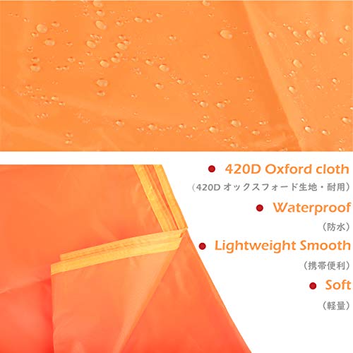 Azarxis Toldo Impermeable Ligero Lona de Tiendas de Campaña Alfombras para Vajilla de Exterior y Picnic Playa (Verde, M - 180 x 220 cm)