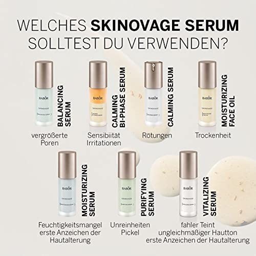 BABOR SKINOVAGE Vitalizing Serum para pieles cansadas y estresadas, Suero antiedad revitalizante para el rostro, Fórmula vegana, 1 x 30 ml