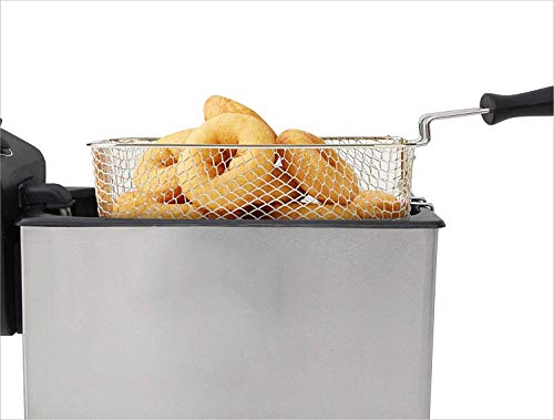Bastilipo FE-2000 Freidora, 2000 W, 3 Liters, Acero Inoxidable, Negro y Gris