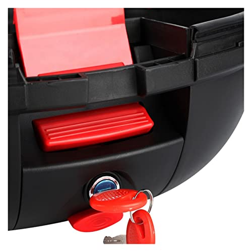 Baúles para Moto, Maletero De Motocicleta, Caja De Cola Trasera Dura, Estuche De Almacenamiento para Ca-SCO De Equipaje con Respaldo De Pasajero para Touring Scooter C-ruiser Dirt Bike (Color : B)