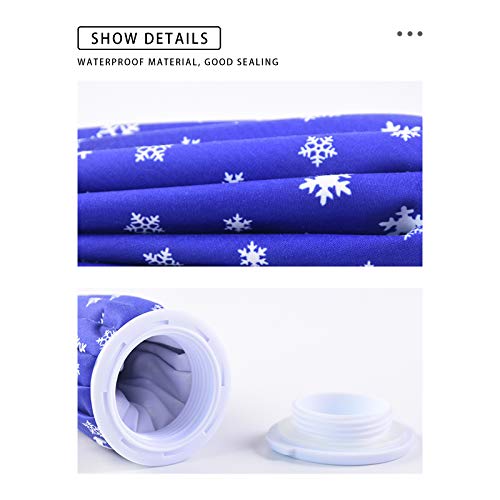 Bolsa de hielo,3 bolsas reutilizables de hielo bolsas de hielo frío y caliente paquetes de terapia de primeros auxilios ara aliviar el dolor de lesiones deportivas y reducir la hinchazón