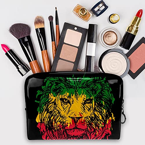 Bolsa de Maquillaje para niños León Accesorio de Viaje Neceser Pequeño Bolsas de Aseo Impermeable Cosmético Organizadores de Viaje 18.5x7.5x13cm
