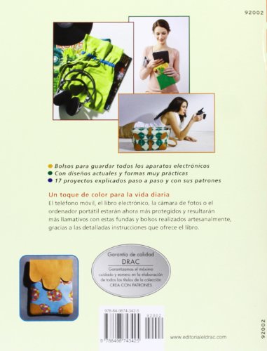 Bolsos de tela 2. Bolsos, estuches y fundas para el ordenador … (Crea Con Patrones)