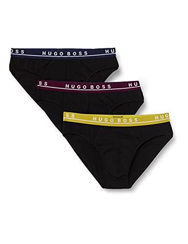 BOSS 3Pack Briefs Logo Waistbands Calzoncillos, Open Miscellaneous960, M para Hombre