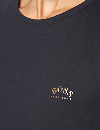 BOSS tee Curved Logo Camiseta, Azul (Medium Blue 429), L para Hombre