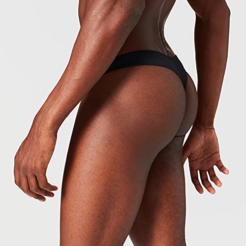 Bruno Banani Micro Feel Tanga de Hilo, Negro, L para Hombre